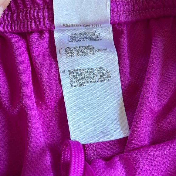 adidas Women's Athletic Shorts - Pink and White - Picture 6 of 8